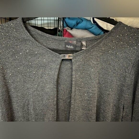 Rafaella Grey Cardigan with sparkle detail Size XL - Picture 3 of 5